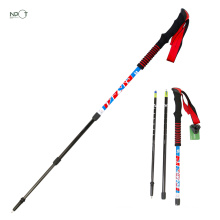 NPOT High Quality traverse trekking pole shock absorbing hiking pole best telescopic walking stick